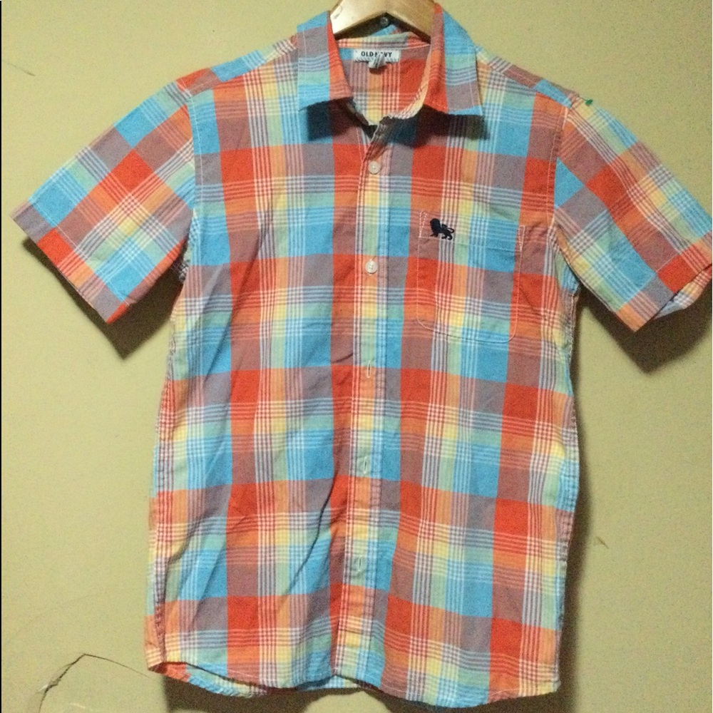 Old Navy Boys Button Down Large Shirt